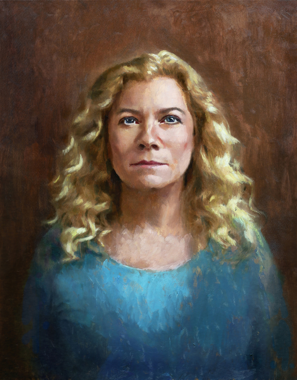 Lisa Brave - oil on canvas 21.5x27.5&quot;